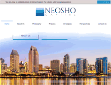 Tablet Screenshot of neoshocapital.com